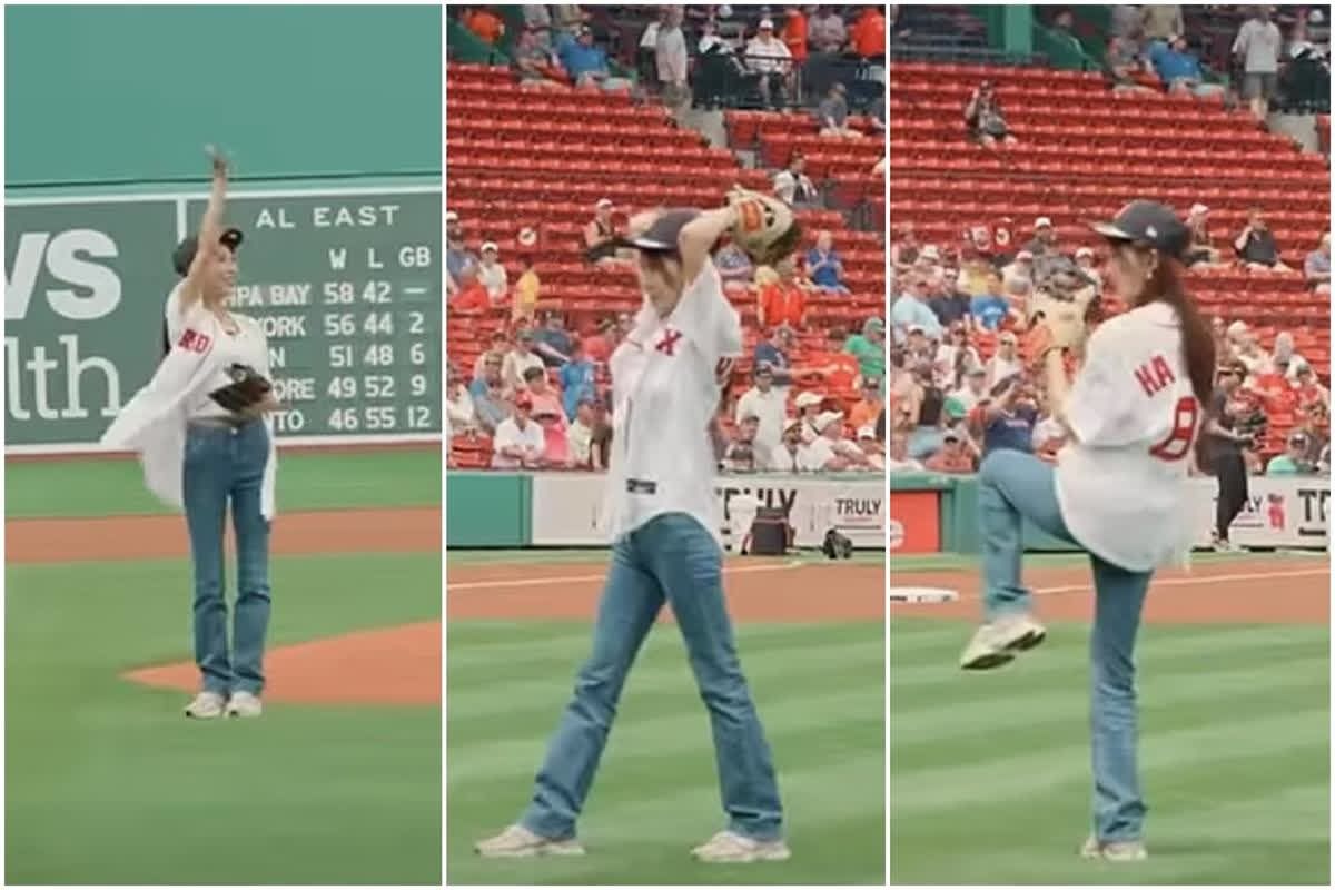 Korean Star Ha Ji-won Makes History with Perfect Pitch at Fenway Park