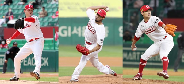 사진=SSG 아티 르위키, 윌머 폰트. 김상수ⓒSSG 랜더스