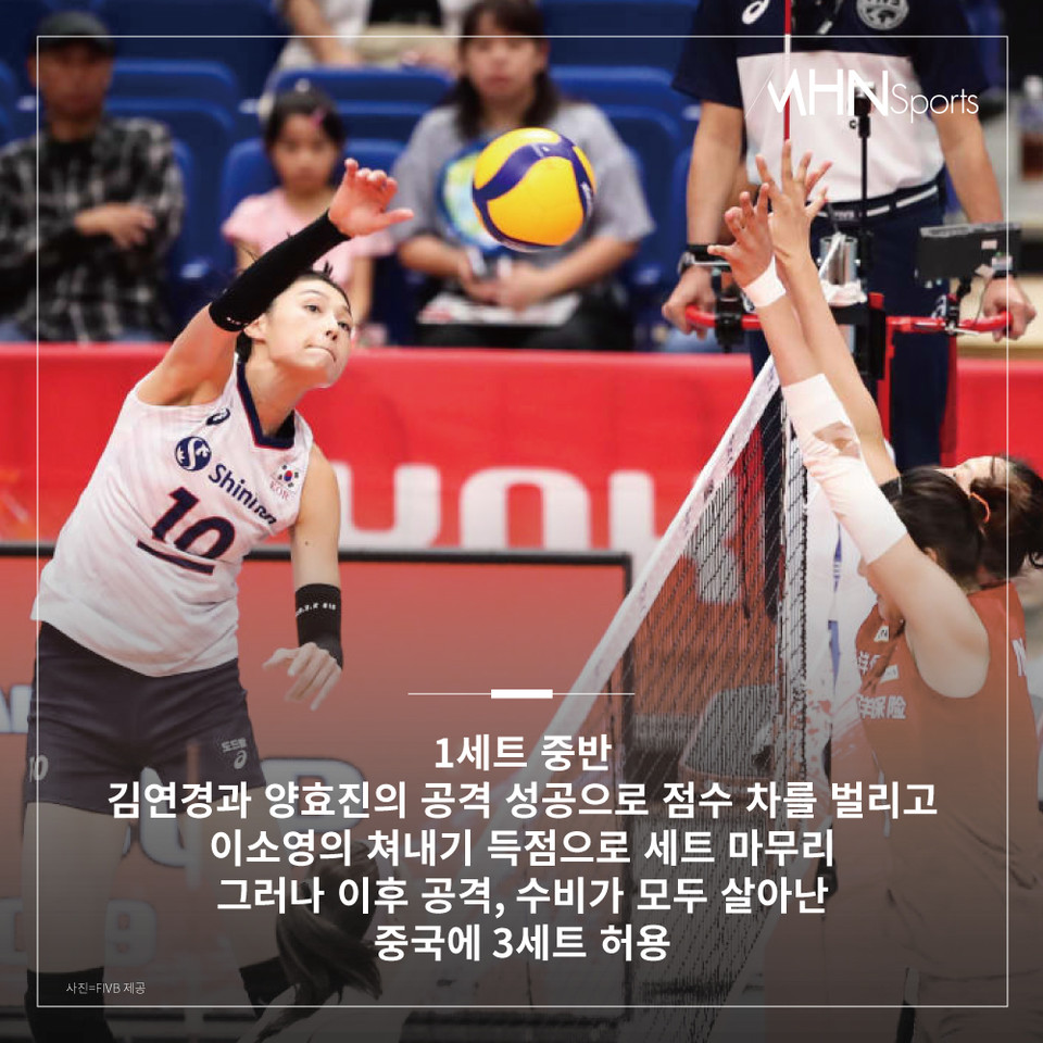 한국 여자배구 Vnl 첫 경기, 중국에 1-3 역전패[카드뉴스] < 배구 < 스포츠 < 기사본문 - Mhn스포츠