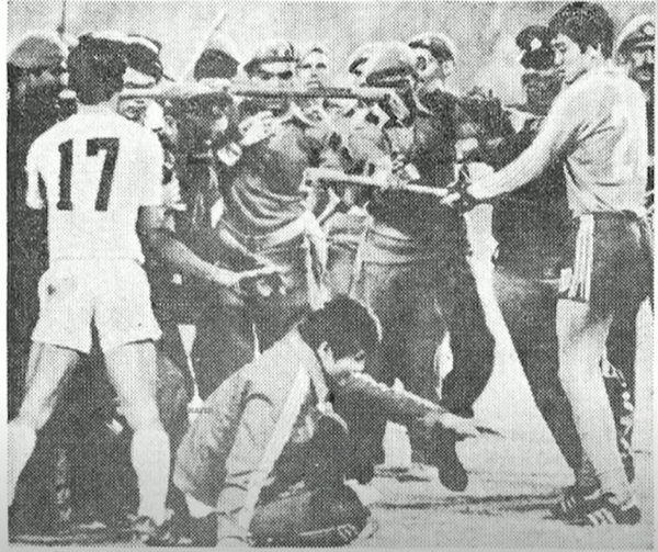 사진= 1982 뉴델리 아시안 게임에서 벌어진 심판 폭행사건, AP 연합뉴스 자료사진