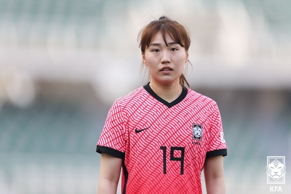 인천 현대제철의 국가대표 공격수 강채림이 창녕WFC와 원정경기에서 두 골을 몰아 넣으며  2-0 승리를 이끌었다. [대한축구협회 제공]