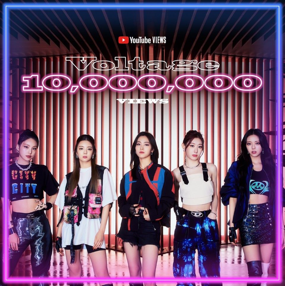 ITZY(있지), 日 싱글 'Voltage' 뮤직비디오 1000만 뷰 돌파 '뜨거운 인기'