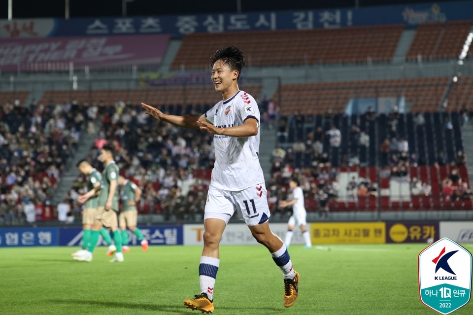 수원FC 이승우 사진=한국프로축구연맹 제공