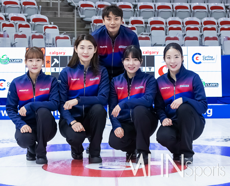 여자 4인조 컬링대표팀(춘천시청)도 카자흐스탄, 브라질을 연파하고 예선 2연승 선두로 나섰다. (사진= WCF 제공)
