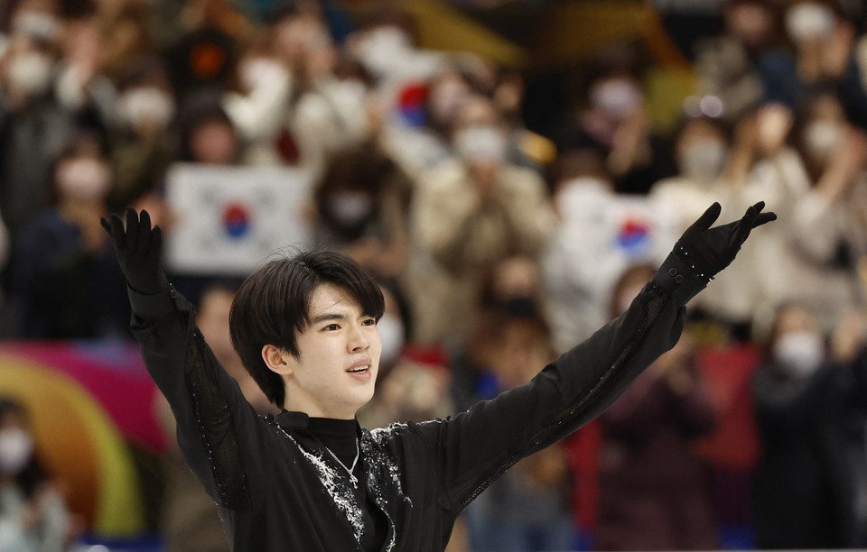 차준환이 한국 남자 싱글 선수 최초로 세계선수권대회에서 메달을 획득했다. [로이터=연합뉴스]