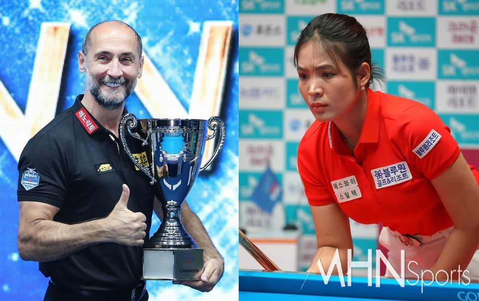 휴온스 세미 세이기너(좌)-블루원리조트 스롱 피아비 [사진=PBA, MHN스포츠 박태성 기자]