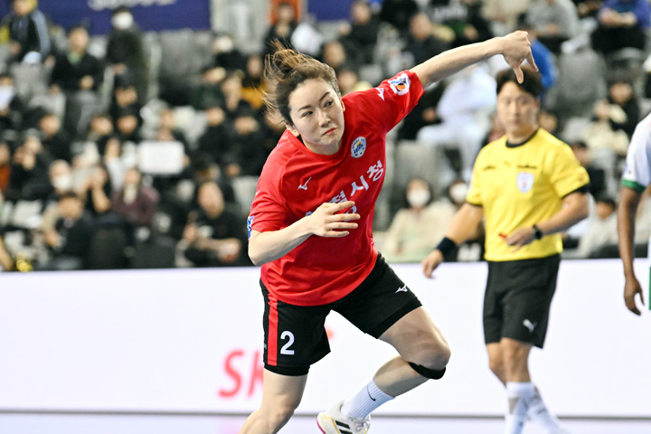 신한 SOL페이 23-24 핸드볼 H리그 여자부 삼척시청의 김선화, 사진 제공=한국핸드볼연맹