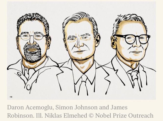 (왼쪽부터) 아제모을루, 존슨, 로빈슨