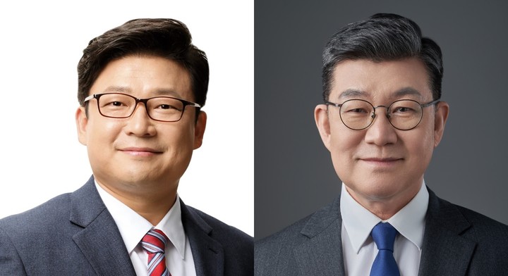 (왼쪽부터) 강명구 국민의힘 의원과 김남근 더불어민주당 의원