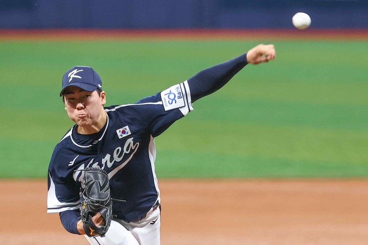 2일 한국 선발 투수로 등판해 호투를 펼친 최승용