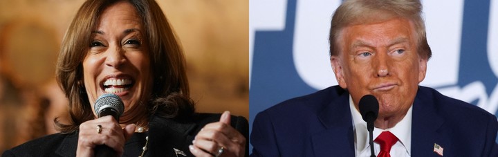 (왼쪽부터) 카멀라 해리스와 도널드 트럼프