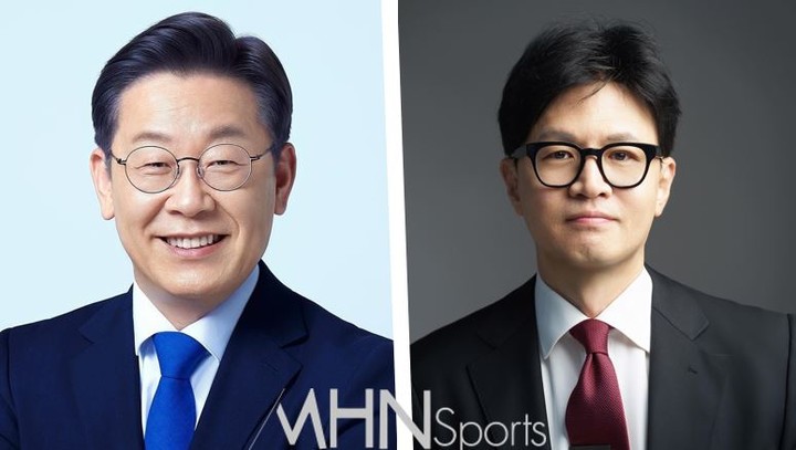 (왼쪽부터) 이재명 더불어민주당 대표와 한동훈 국민의힘 대표. 사진은 각 대표 페이스북 갈무리