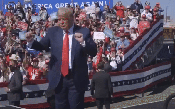 도널드 트럼프 미국 대통령 당선인의 시그니쳐 댄스 