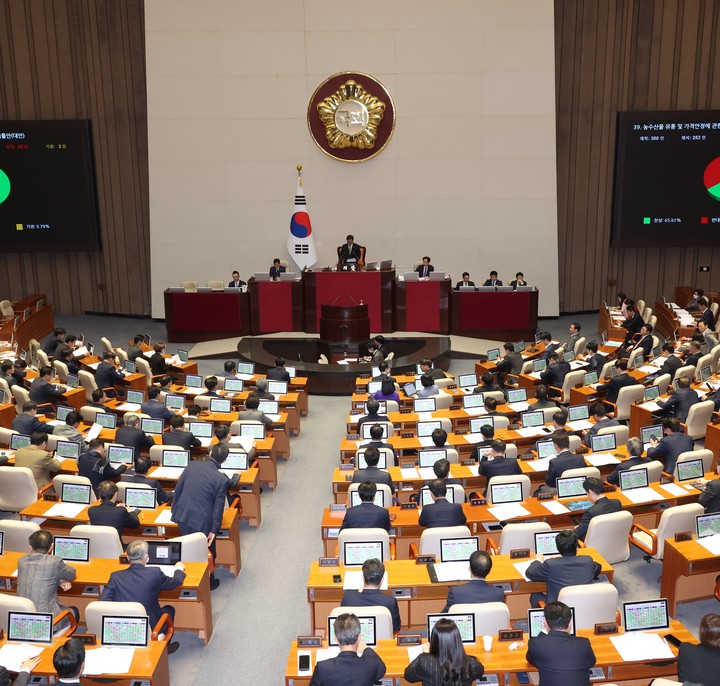 지난 11월 28일 국회 본회의장. 해당 기사와 직접적인 관계 없음.