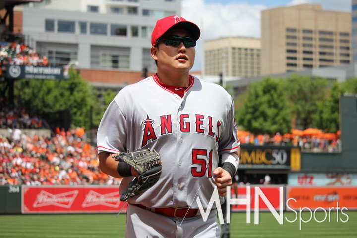 (최지만의 2016년 LA 에인절스 시절)