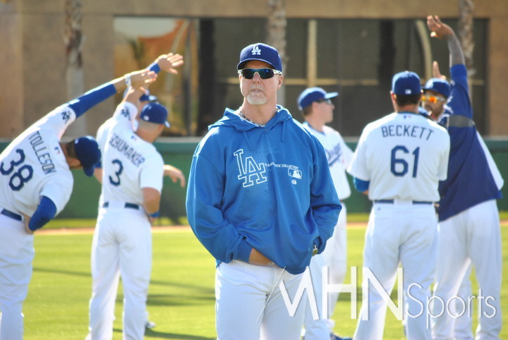 (다저스 타켝코치 시절의 마크 맥과이어)