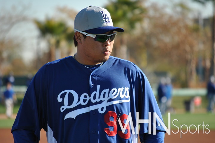 (2013년 류현진의 메이저리그 첫 스프링캠프 시절)