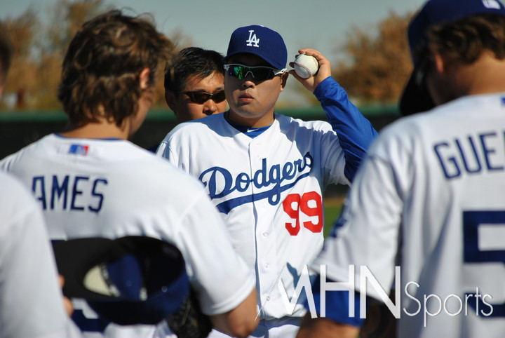 (다저스 시절의 류현진)