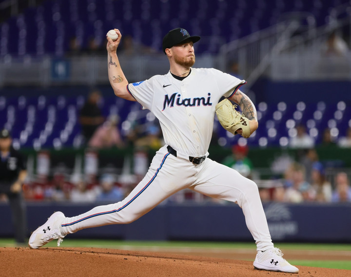 (메이저리그 마이애미 시절의 투수 애덤 올러)