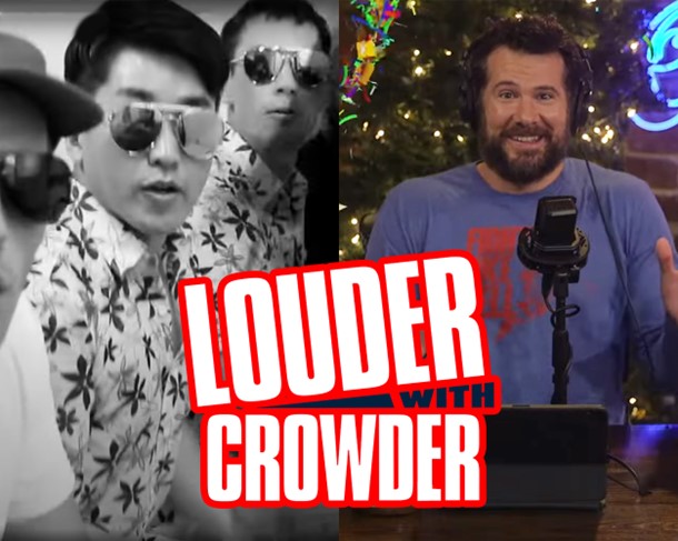 '이태원으로 가요' 뮤직비디오 강동성 대표 (가운데)와 스티븐 크라우더 채널