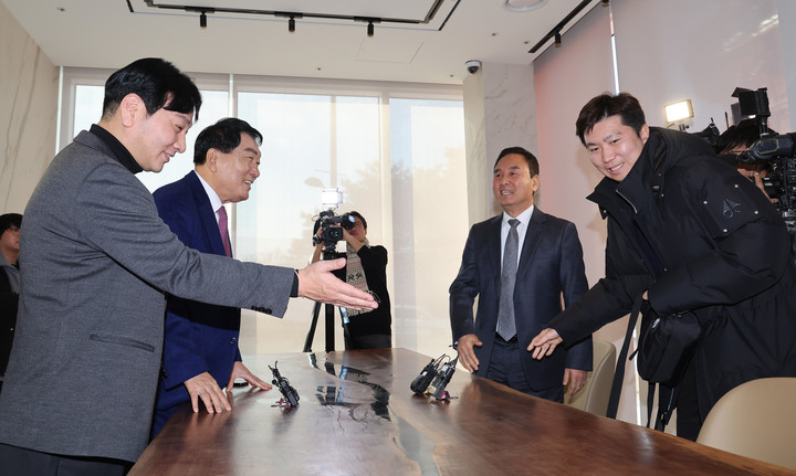 12월 17일 열린 대한체육회장 후보 단일화 추진 회동 현장