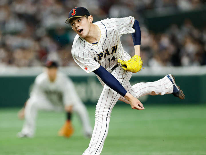 (메이저리그 진출을 앞두고 있는 일본인 투수 사사키 로키)