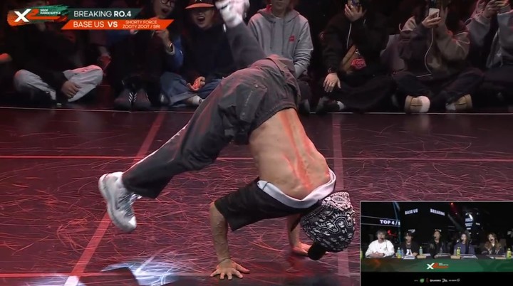 지난해 12월 21일 열린 'X2 : SOOP 댄스 배틀 VOL.4'에서 브레이킹 댄스 배틀