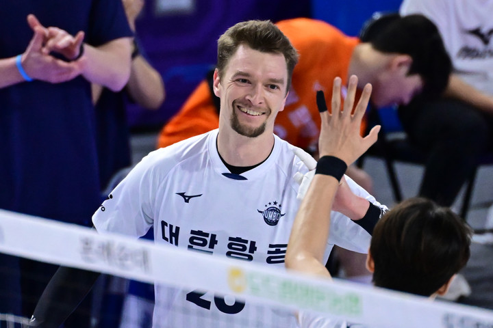 대한항공 대체선수로 활약한 막심