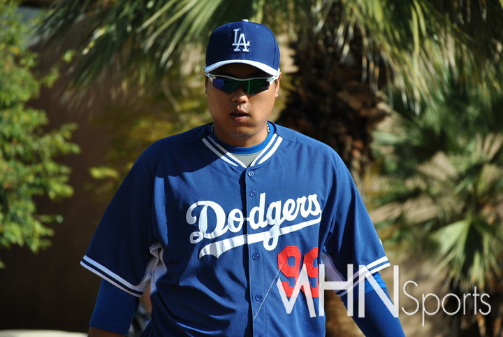 (다저스 시절의 류현진)