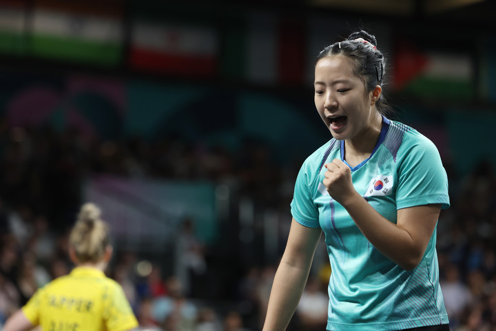 한국 여자탁구 대표팀 신유빈