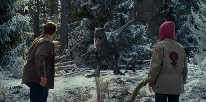 이미지는 '쥬라기 월드: 도미니언' 예고편