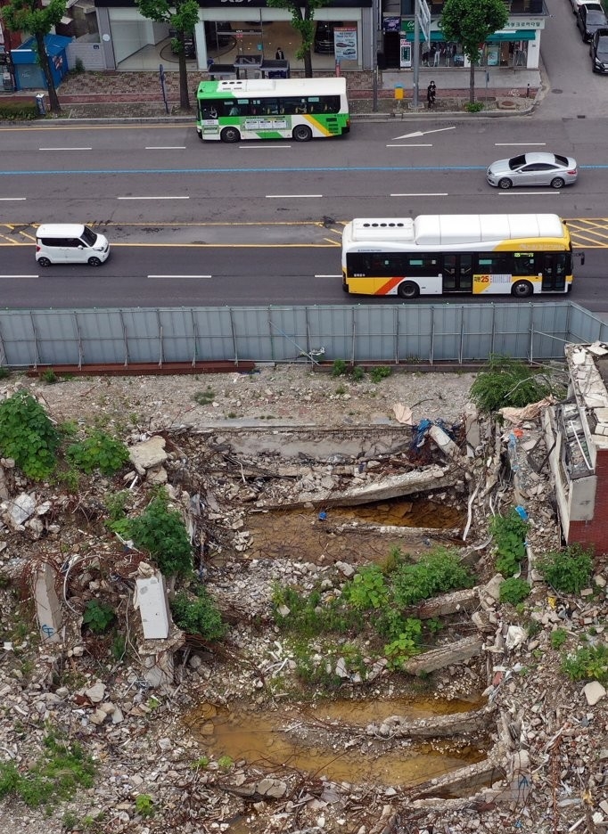 광주 학동 건물붕괴 사고 현장