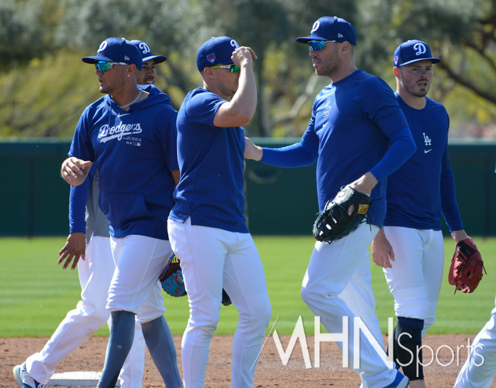 (다저스 시절의 럭스(오른쪽)와 로하스(왼쪽))