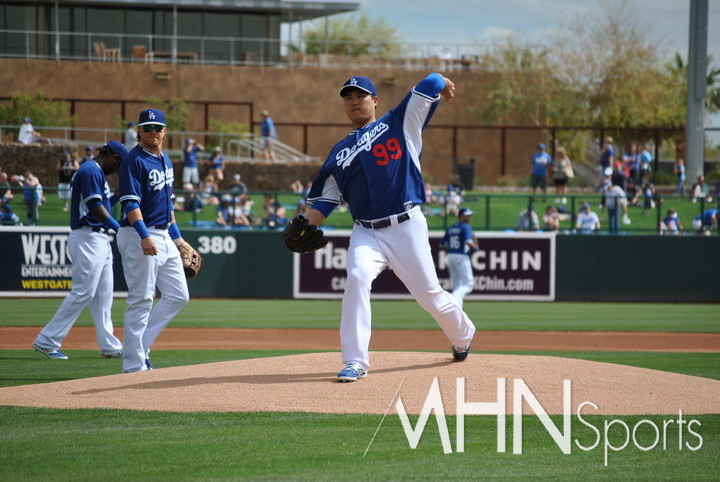 (다저스 시절의 류현진)