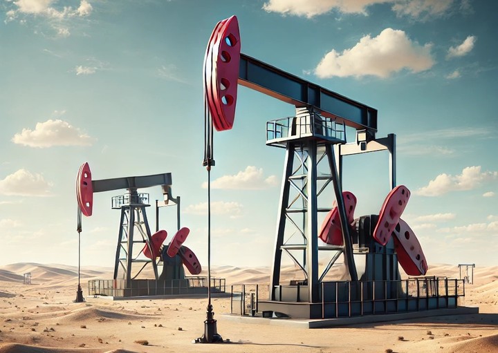 챗GPT가 생성한 오일 펌프 잭 관련 그래픽