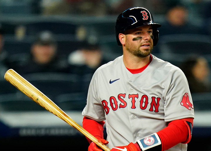 (보스턴 시절의 포수 케빈 플라웨키 )