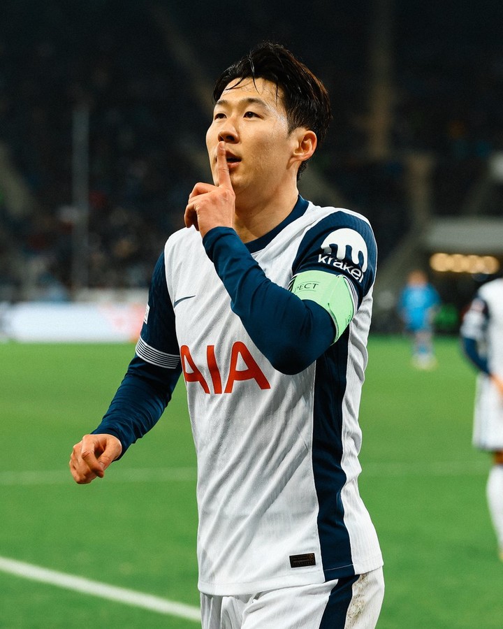 24일 호펜하임과 경기에서 득점한 뒤 세리모니하는 토트넘의 손흥민