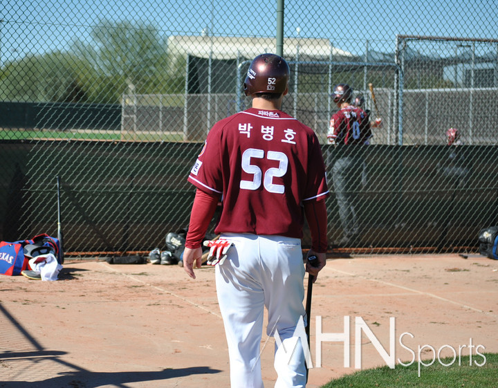 (키움의 전신 넥센 시절에 미국 애리조나 스프링캠프에 참가했던 박병호 모습)