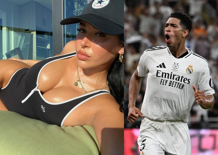 스페인 라리가 레알 마드리드 (오른쪽)주드 벨링엄과 열애설이 터진 모델 애슐린 카스트로 