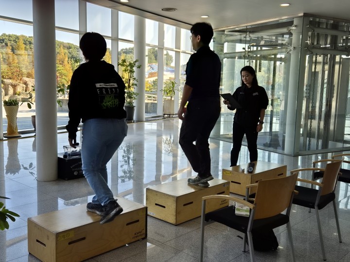 국민체육진흥공단의 대표 사업인 국민체력100 사업과 연계한 경륜·경정 과몰입 완화 프로그램.(사진 국민체육진흥공단 제공)