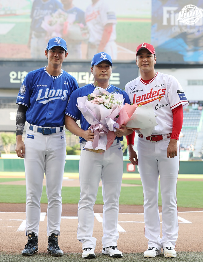 値下げ！◇韓国プロ野球「サムスン・ライオンズ」実着用ユニ 値下げ！◇韓国プロ野球「サムスン・ライオンズ」実着用ユニ