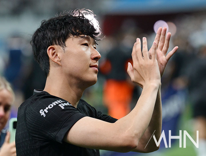 토트넘 소속으로 한국에서 마지막 경기를 치르는 손흥민