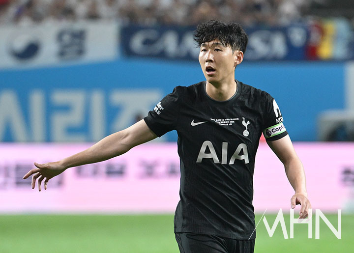 토트넘 소속으로 한국에서 마지막 경기를 치르는 손흥민