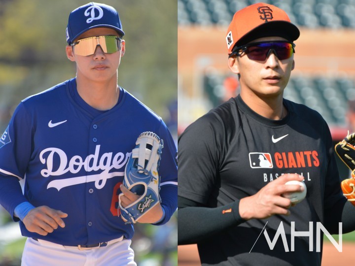 (메이저리그 LA 다저스 김혜성(왼쪽)과 샌프란시스코 이정후)