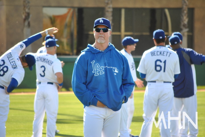 (다저스 타격코치 시절의 마크 맥과이어)