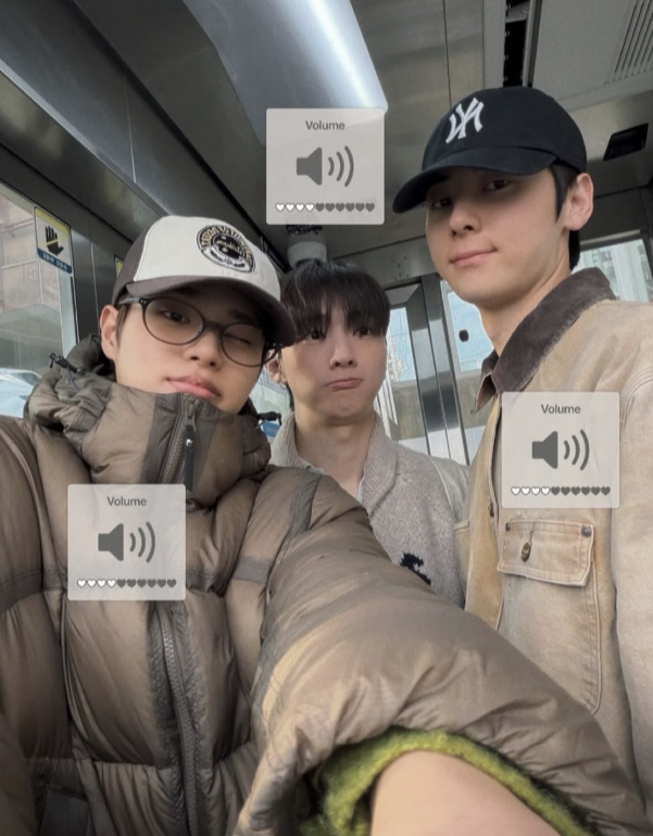 이대휘, 윤지성, 황민현 (사진=이대휘 개인 인스타그램)
