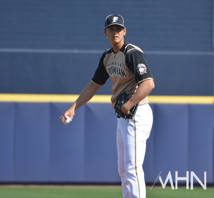 (일본프로야구 시절의 오타니)