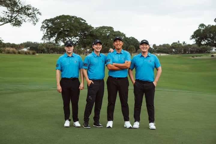 코리안 GC에 새롭게 합류한 선수들(왼쪽부터 김민규, 송영한, 안병훈, 대니리)