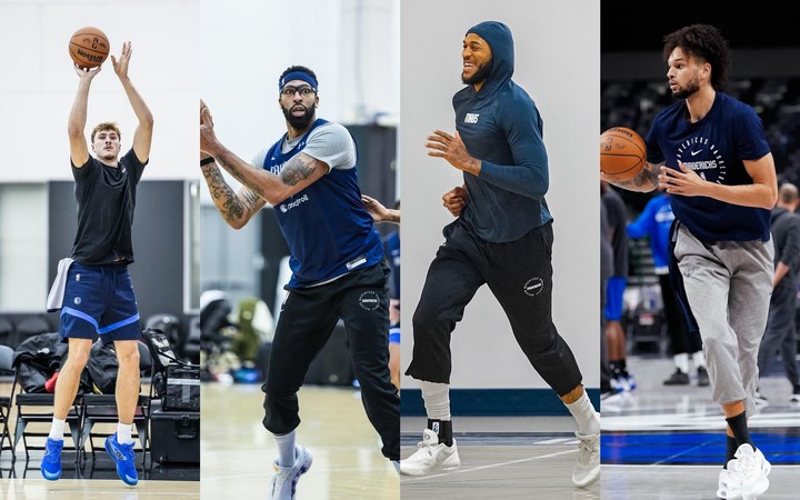 (왼쪽부터) 쿠퍼 플래그, 앤서니 데이비스, 다니엘 가포드, 데릭 라이블리 2세