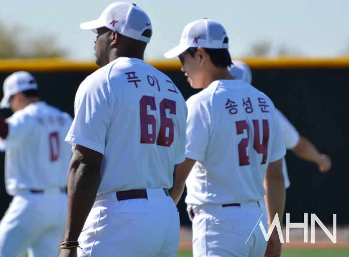 과거 키움의 미국 스프링캠프 현장